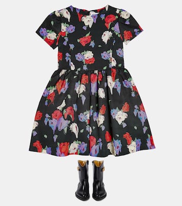 Floral cotton-blend dress | Moschino Kids