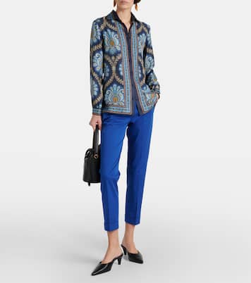 High-Rise-Hose aus einem Baumwollgemisch | Etro