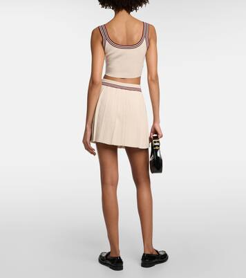 Cropped-Top aus Kaschmir | Miu Miu