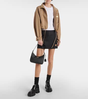 Borsa a spalla Re-Edition Mini in pelle | Prada