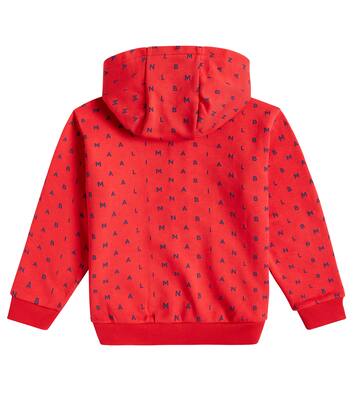 Logo cotton zip-up hoodie | Balmain Kids