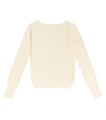 La Maille Pau棉质与亚麻开衫 | Jacquemus Enfant