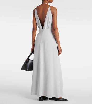 Robe longue en crêpe de soie | Toteme