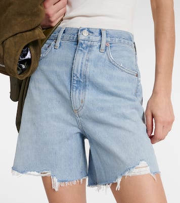 Stella high-rise denim shorts | Agolde
