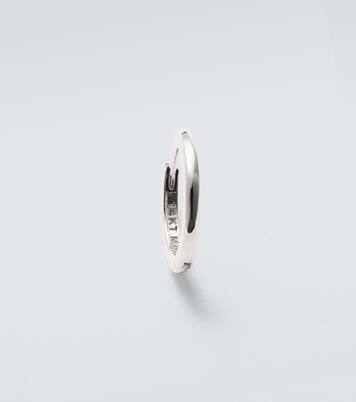 Boucle d'oreille unique en or blanc 14 ct | Mateo