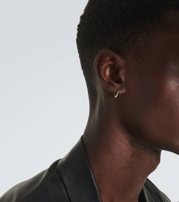 Boucle d'oreille unique en or blanc 14 ct | Mateo