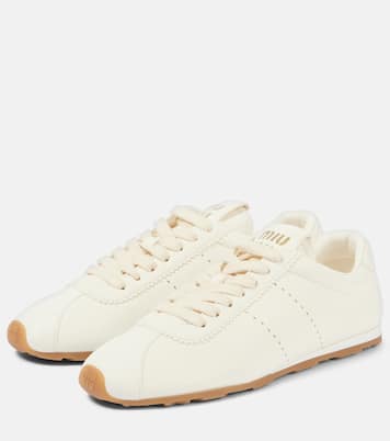 Leather sneakers | Miu Miu