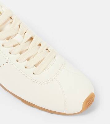 Leather sneakers | Miu Miu