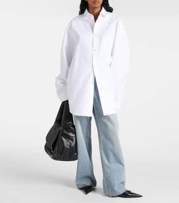 Outerwear oversized cotton poplin shirt | Balenciaga