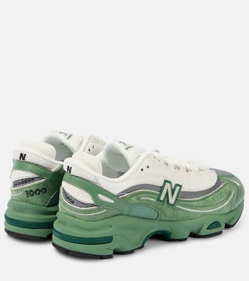 1000 colorblocked leather sneakers | New Balance