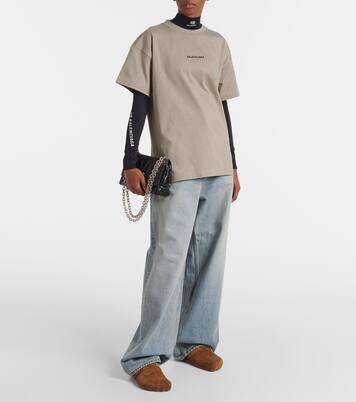 Sunday shearling-lined suede mules | Balenciaga