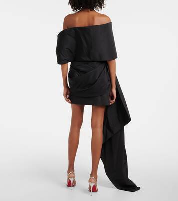 Vestido corto asimétrico drapeado | Oscar de la Renta