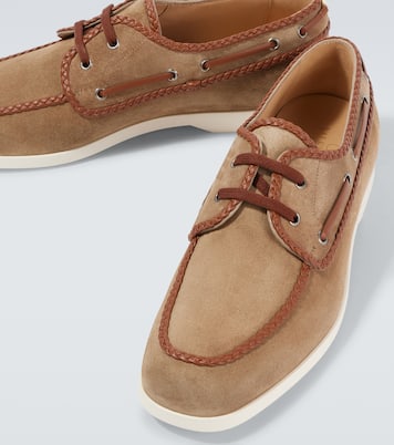 Palm Avenue leather boat shoes | Valentino Garavani