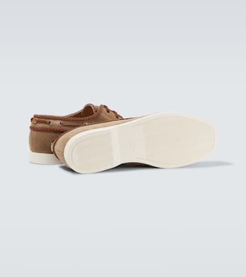 Palm Avenue leather boat shoes | Valentino Garavani