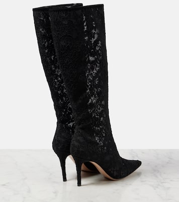 Claudia 85 lace knee-high boots | Gianvito Rossi