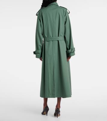 Domeka oversized cotton twill trench coat | The Row