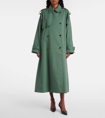 Domeka oversized cotton twill trench coat | The Row