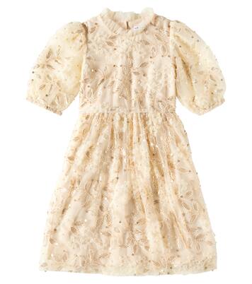 Sequined tulle dress | Self-Portrait Kids