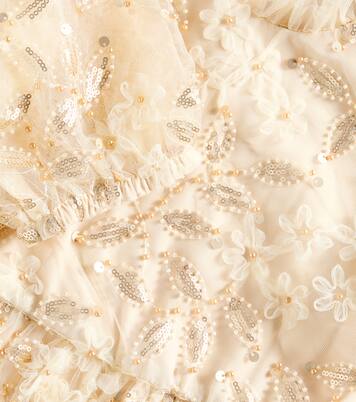 Sequined tulle dress | Self-Portrait Kids