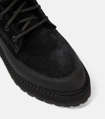 Dolomite shearling-trimmed suede ankle boots | Le Monde Béryl