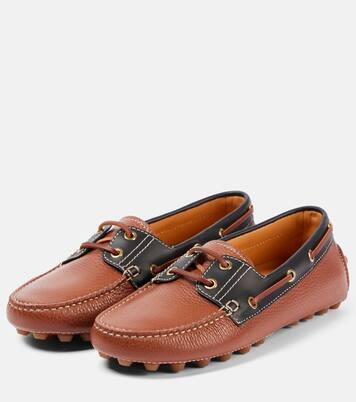 Gommino Bubble leather boat shoes | Tod's