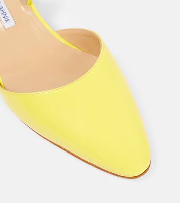 Aspro 30 patent leather slingback pumps | Manolo Blahnik