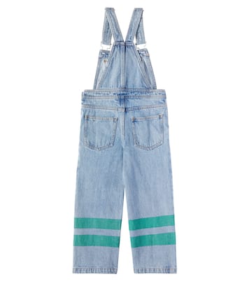 Stripes logo denim overalls | Tinycottons