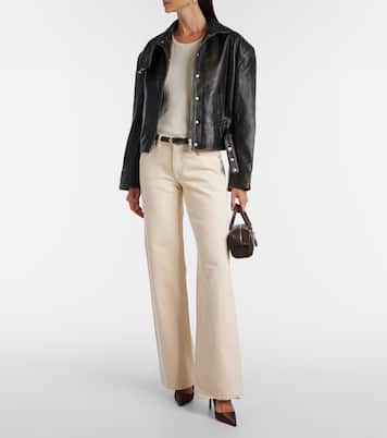 Bomberjacke Burnished Eddie aus Leder | Christopher Esber