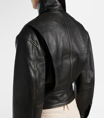 Bomberjacke Burnished Eddie aus Leder | Christopher Esber