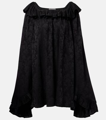 Ruffled jacquard silk minidress | Chloé