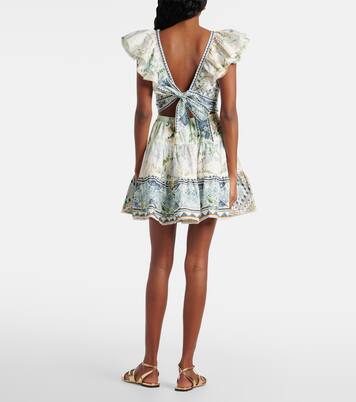 Robe imprimée en coton à cristaux | Camilla