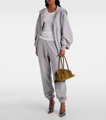 Tote Bag La Passeggiata Small aus Veloursleder | The Attico