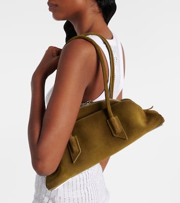 Tote Bag La Passeggiata Small aus Veloursleder | The Attico