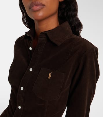 Abito chemisier in velluto a coste di cotone | Polo Ralph Lauren
