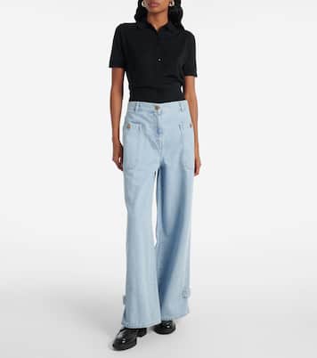 Jean ample Pugnale à taille haute | Max Mara