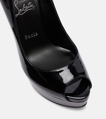 Lady Z 160 patent leather peep-toe pumps | Christian Louboutin
