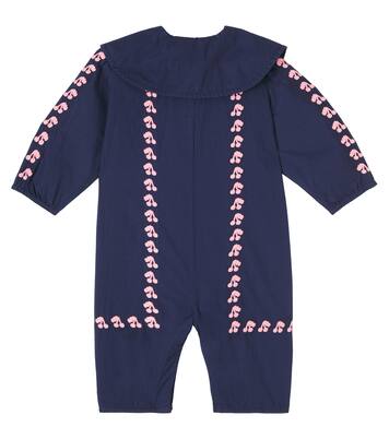 Baby Cherries embroidered cotton onesie | Tinycottons