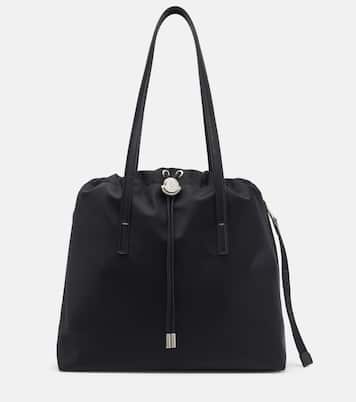 New Trick leather-trimmed tote bag | Moncler