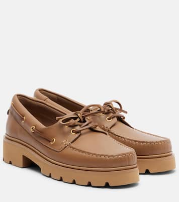 Olonne leather boat shoes | Gianvito Rossi
