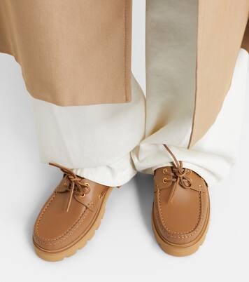 Olonne leather boat shoes | Gianvito Rossi