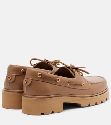 Olonne leather boat shoes | Gianvito Rossi