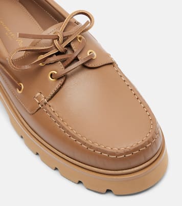 Olonne leather boat shoes | Gianvito Rossi