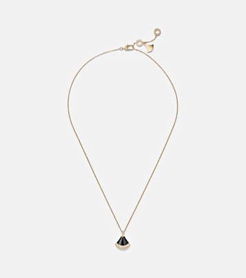Divas' Dream 18kt gold pendant necklace with onyx and diamonds | Bvlgari