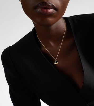 Divas' Dream 18kt gold pendant necklace with onyx and diamonds | Bvlgari