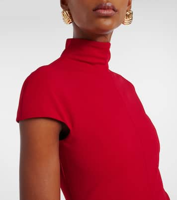 Vestido largo Lang de crepé | Solace London