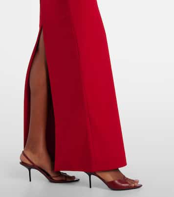 Vestido largo Lang de crepé | Solace London