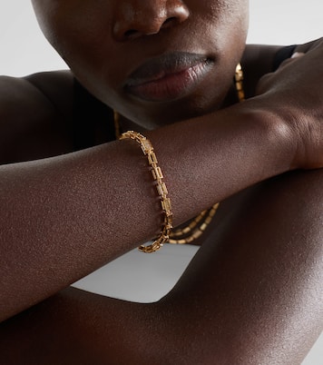 Block-Chain 18kt gold bracelet with diamonds | Suzanne Kalan