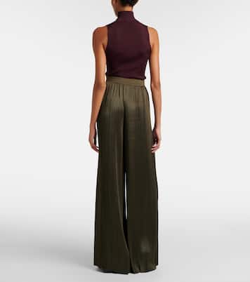 Pantalon ample Amber en satin | Joseph
