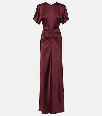 Gathered jersey maxi dress | Victoria Beckham