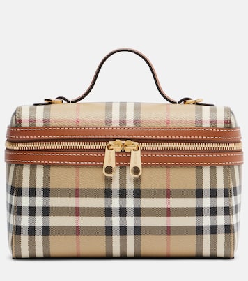 Vanity Case Burberry Check Small vanity bag | Burberry